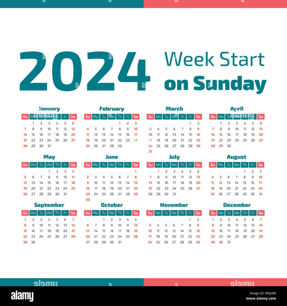 2024 Calendar With Calendar Weeks Full Year Valli Isabelle - C2024 Calendar With Week Numbers