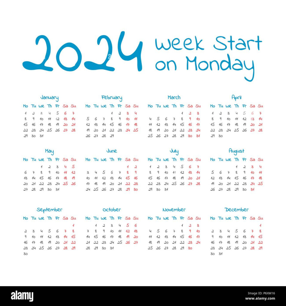 2024 Calendar With Week Numbers Starting Monday June 2024 Calendar  - 2024 Year Calendar With Week Numbers Starting On Mondays