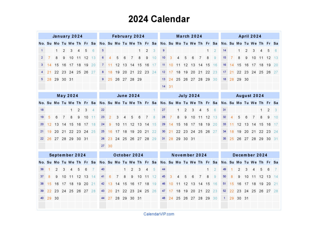 2024 Printable One Page Calendar Bella Carroll - 2024 Monthly Calendar Template With Week Numbers