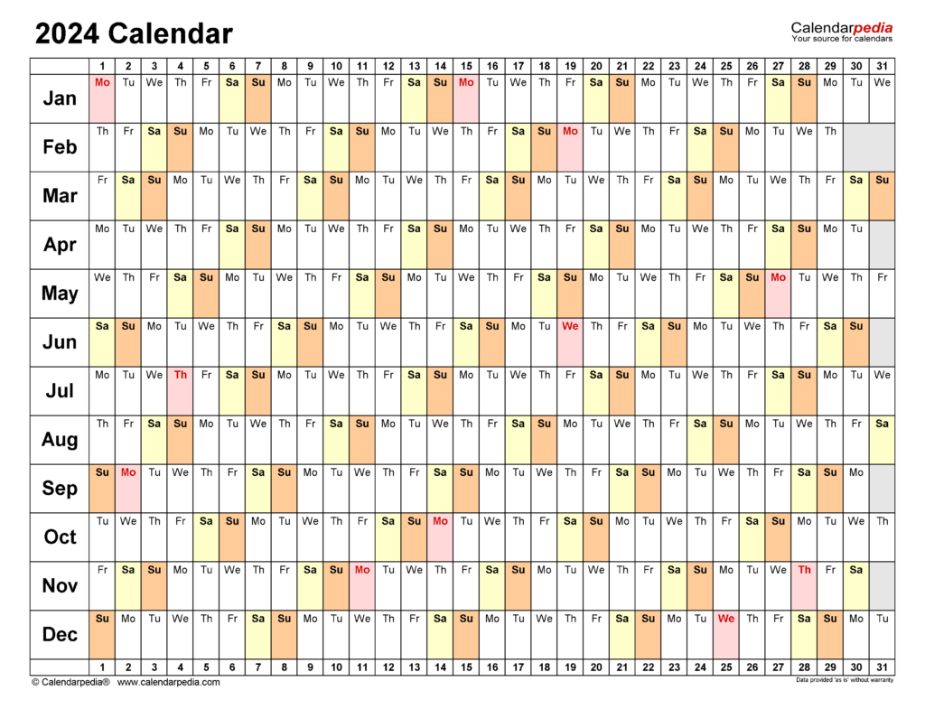 2024 Week Calendar Excel Template Download Tasha Fredelia - Calendar Week Numbers 2024 Excel