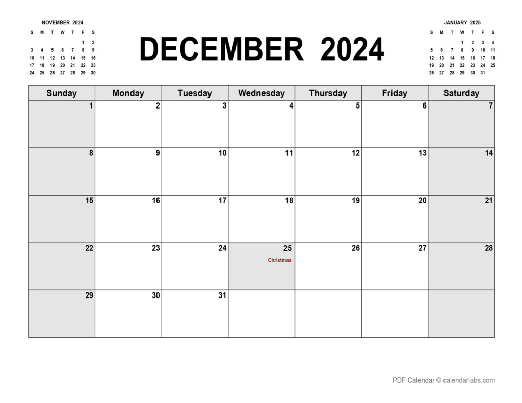 December 2024 Calendar Printable Calendar 2024 Ireland Printable - 2024 December Calendar With Week Numbers Printable