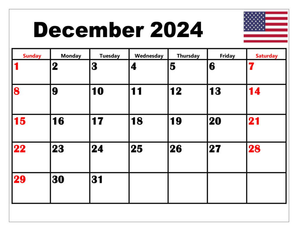 December 2024 Calendar With Holidays September 2024 Calendar - 2024 December Calendar With Week Numbers Printable