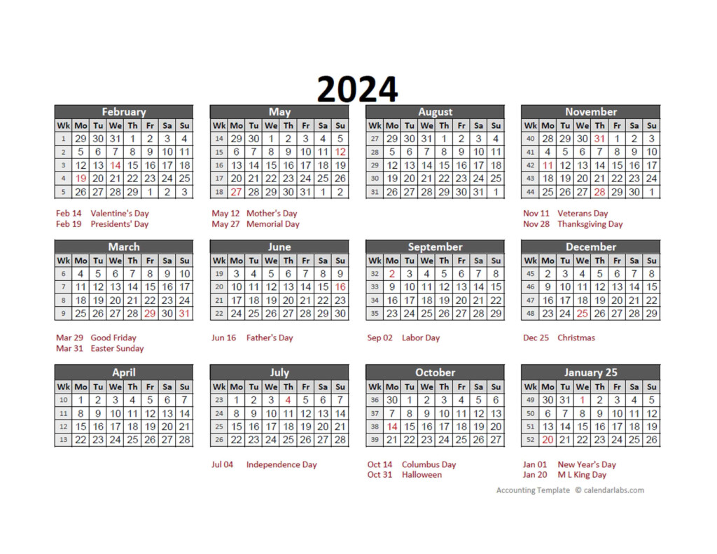 Fiscal Weeks 2024 Calendar Arlen Cissiee - Accounting Calendar 2024 With Week Numbers