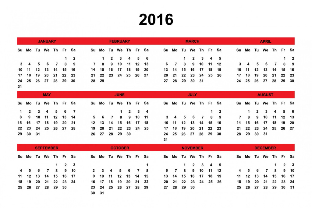 2016 Calendar Free Stock Photo Public Domain Pictures - Printable 2016 Calendar With Week Numbers Uk