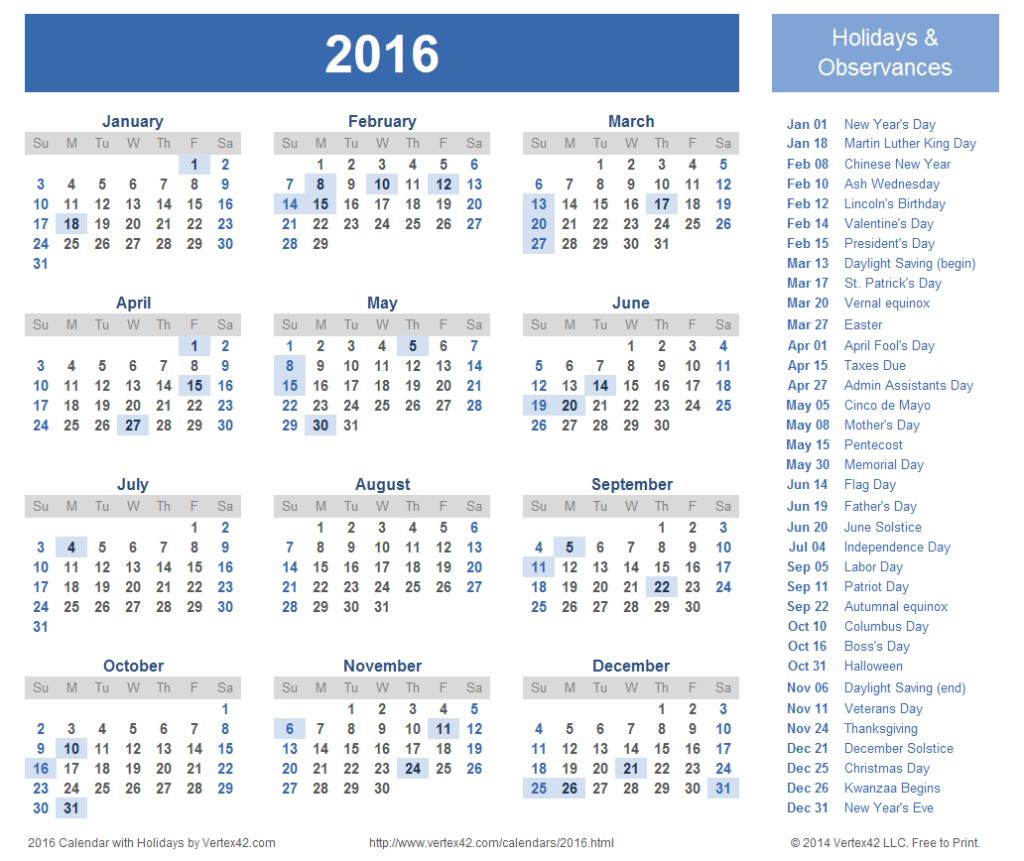 2016 Calendar Templates And Images - Printable 2016 Calendar With Week Numbers Uk