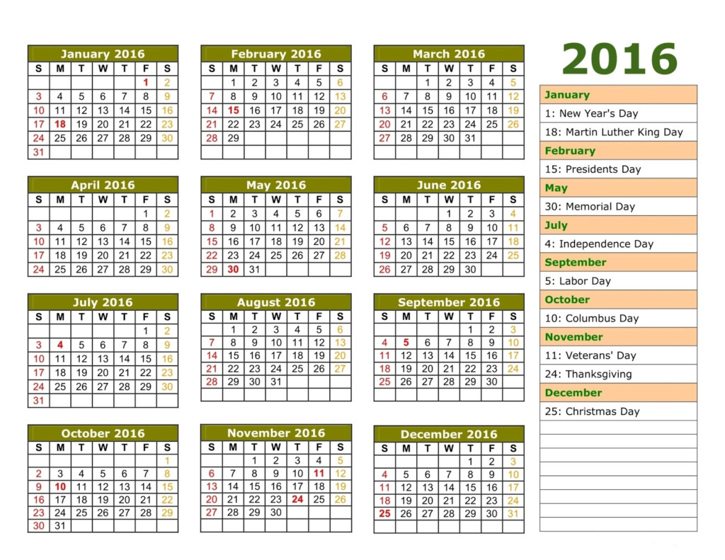 2016 Printable Calendar With European Holidays - European Calendar 2016 With Week Numbers