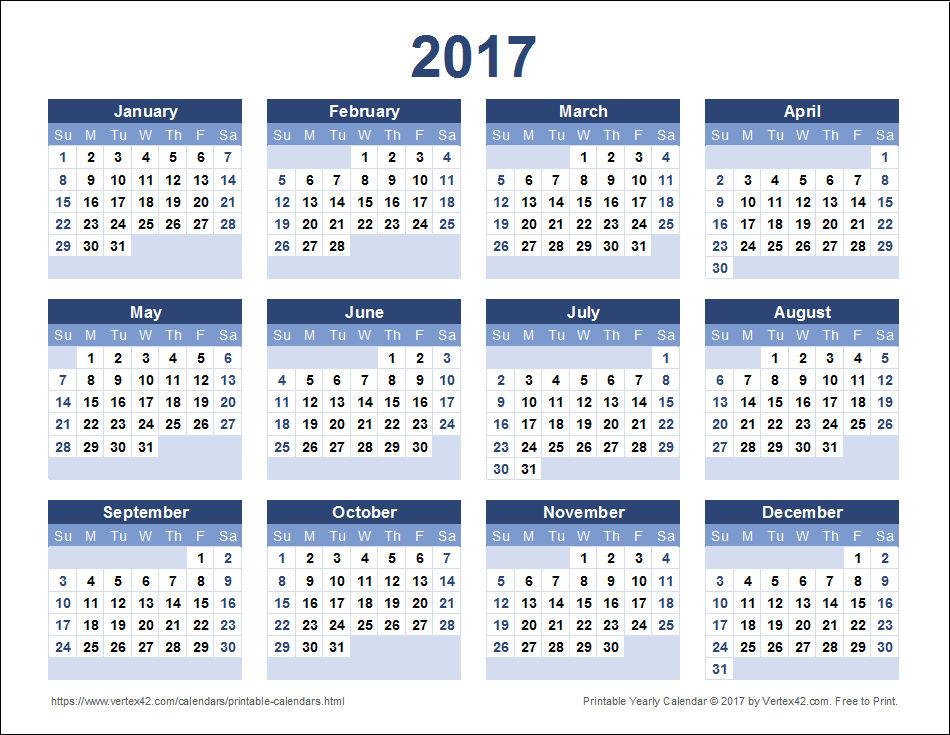 2017 Calendar Printable Excel - 2017 Calendar Excel With Week Numbers