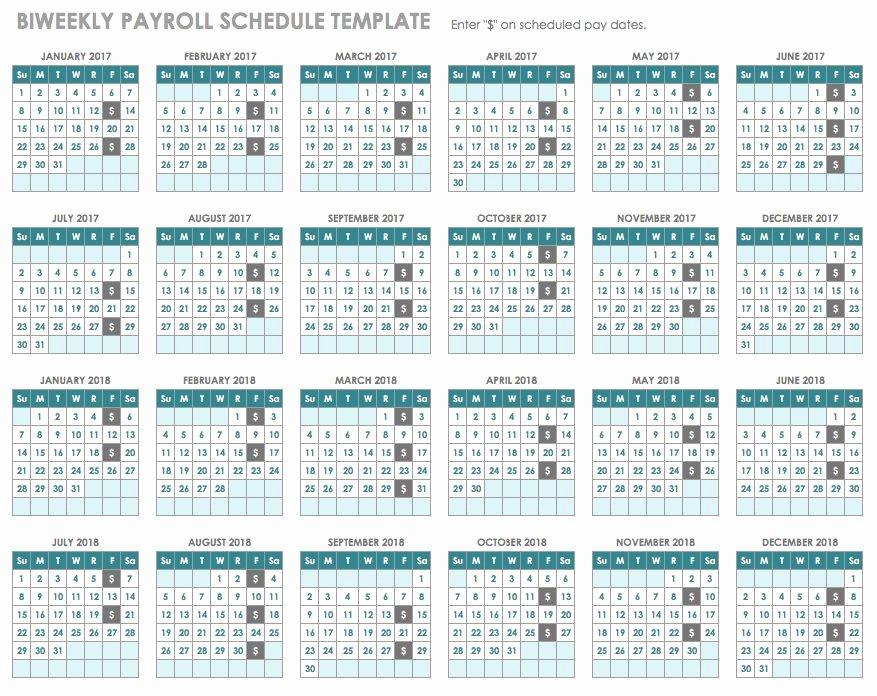 2019 Biweekly Payroll Calendar Excel - 2019 Payroll Calendar With Week Numbers