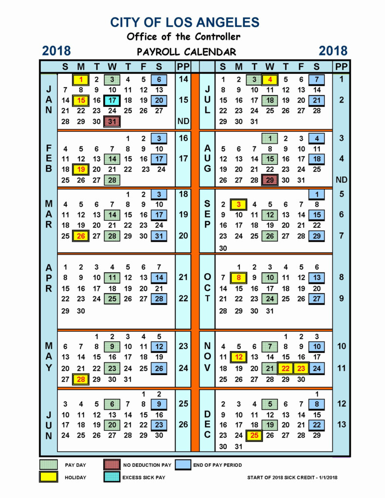 2019 Biweekly Payroll Calendar Template Excel Best Of 4 Weekly Pay  - 2019 Payroll Calendar With Week Numbers