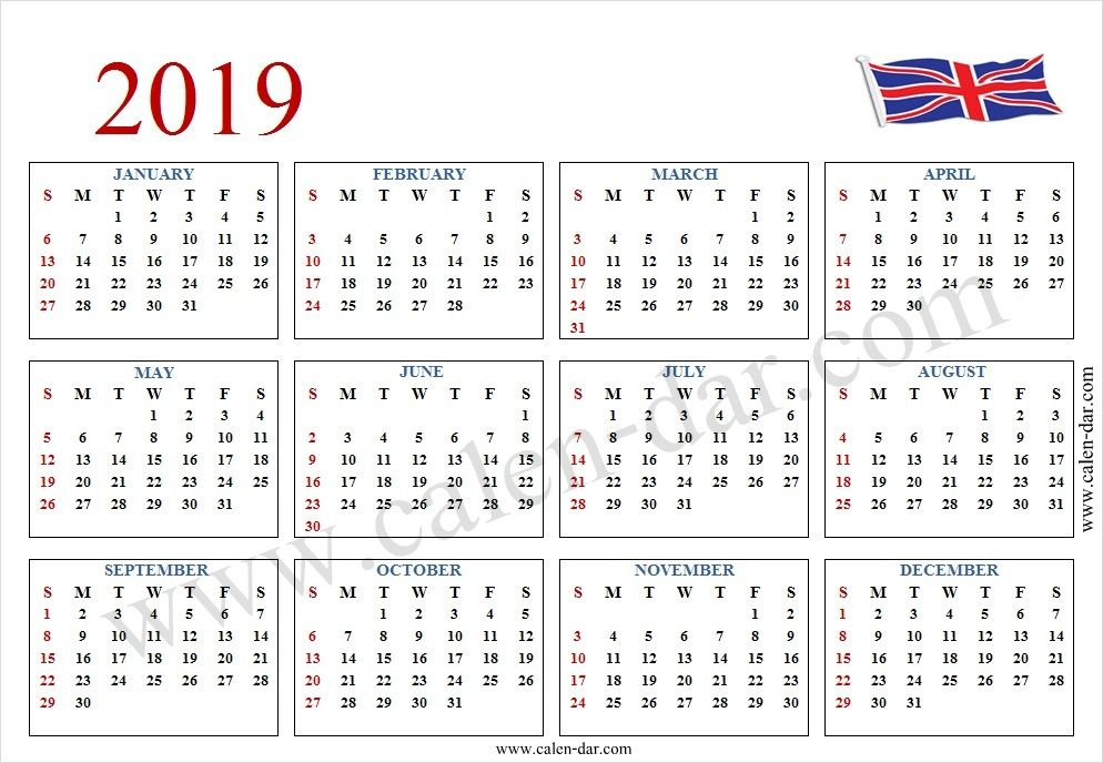 2019 Calendar With Week Numbers Free Download Printable Calendar  - 2019 Calendar With Week Numbers