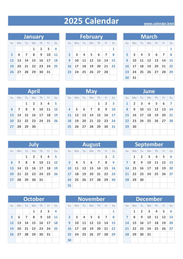 2025 Calendar With Week Numbers - Yearly Calendar With Week Numbers 2025