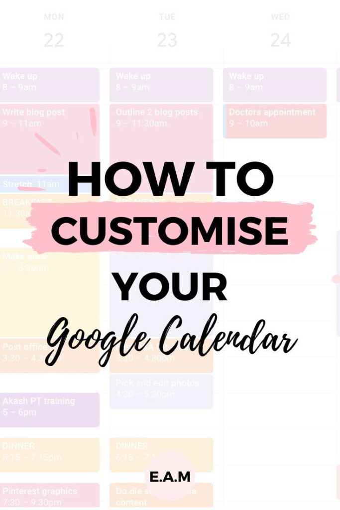 6 Step Guide To Set Up And CUSTOMISE Google Calendar In 2022 Google  - Google Calendar Custom Week Numbers