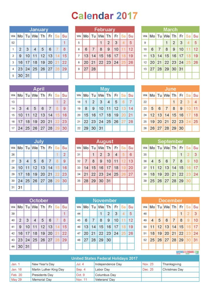 Calendar 2017 By Week Number Yearly Calendar Template Yearly  - 2017 Calendar With Week Numbers South Africa