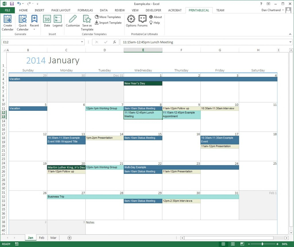 Calendar With Time Slots In Word Or Excel - Calendar 2019 With Time Slots Calendar With Weeks Numbers