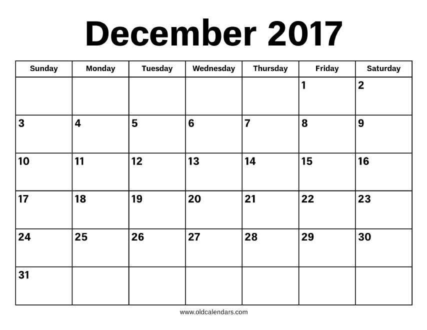 December 2017 Calendar Printable Old Calendars - 2017 December Calendar With Week Numbers Printable