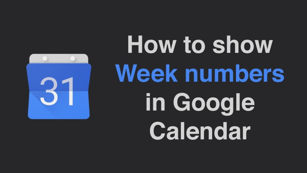 Google Calendar With Week Dyane Yasmin - Google Calendar Week Numbers