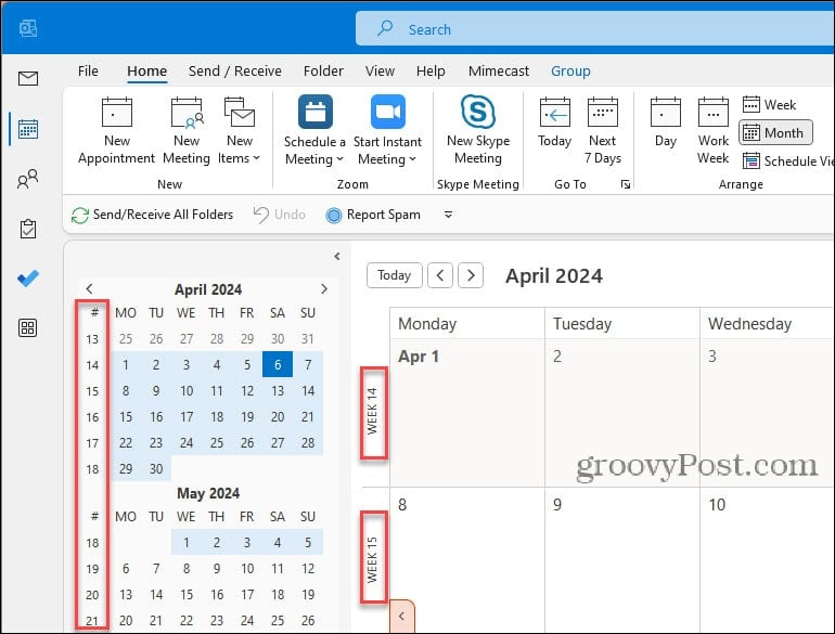 How To Add Week Numbers To Microsoft Outlook Calendar - Add Week Numbers To Outlook Calendar Windows 10