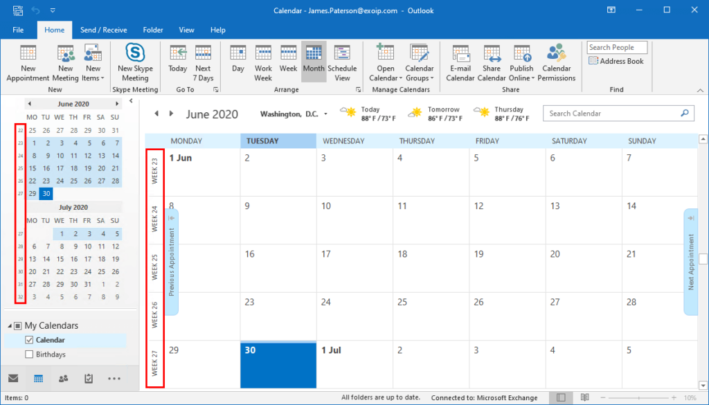 How To Show Week Numbers In Outlook - Week Numbers In Outlook Calendar 2010