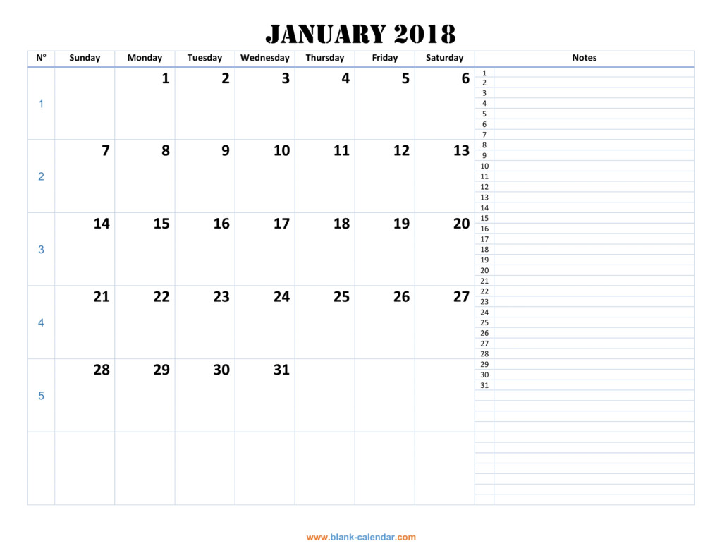 Monthly Calendar 2018 Free Download Editable And Printable - 2018 Monthly Calendar With Week Numbers Printable