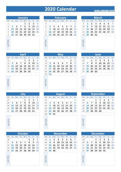 Printable 202 Calendar With Week Numbers - 202 Calendar Week Numbers