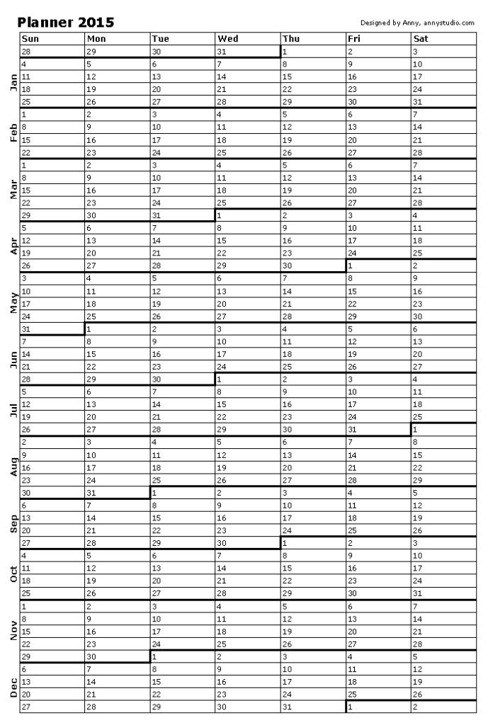 Printable Business Calendar 2015 Gracetide - Business Calendar 2015 Week Numbers