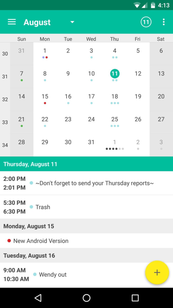 The 5 Best Android Calendar Apps To Replace Your Stock One Android  - Android Calendar App With Week Numbers