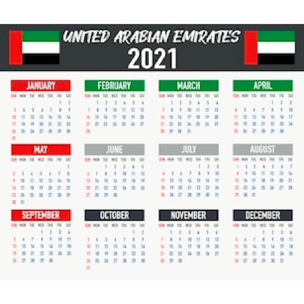 UAE Calendar Poster Printing Dubaiprint - 2015 Calendar Uae With Week Numbers