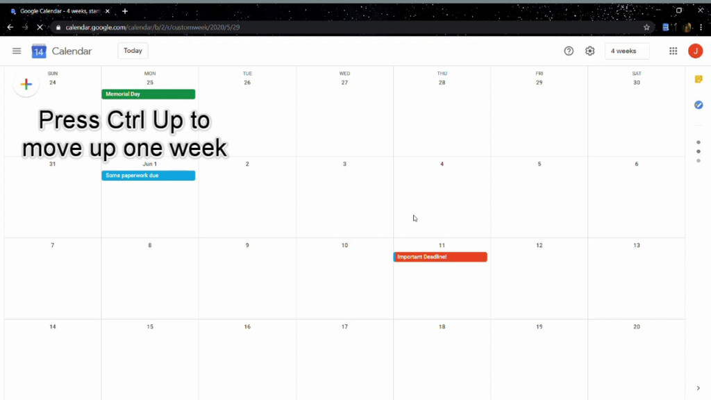 Week Increment For Google Calendar Custom View Demo YouTube - Google Calendar Custom Week Numbers