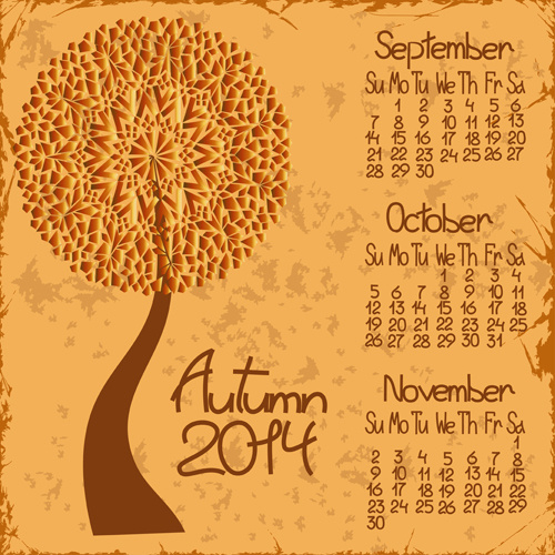 Week Number 2014 Calendar Free Vector Download 4 032 Free Vector For  - 2014 Year Calendar With Week Numbers