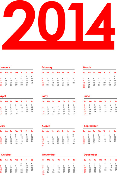 Week Number 2014 Calendar Free Vector Download 4 032 Free Vector For  - Calendar 2014 Week Numbers Pdf